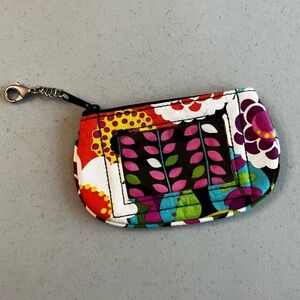 Vera Bradley small change purse and ID wallet w/clip,new w/out tags, Va Va Bloom